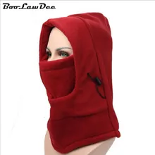 Boolawdee стильные зимние теплые руно Балаклавы шапочки шапка мужские и женские Дышащие Quick Dry морозостойкая шляпа свободный размер M137C