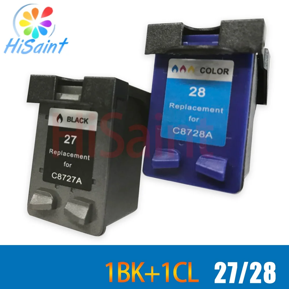 

hisaint Compatible Ink Cartridge for HP 27 C8727A and for HP 28 C8728A for HP 3320/3323/3325/3420/3425/3450 Ink jet printer