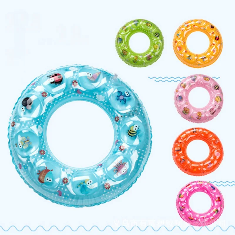 2018 летние детские игрушки для ванной открытый Плавание ming Плавание кольцо взрослых, игральные игрушки мультфильм Карамельный цвет детская