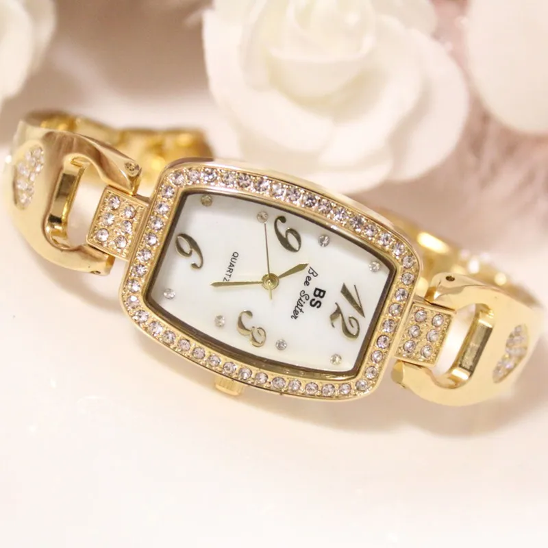 

Rhinestone Scale High-end Link List Custom Women's Watch F2019 New Hot Sale Watch Gold Silver Arabic Digital Fashion & Casual