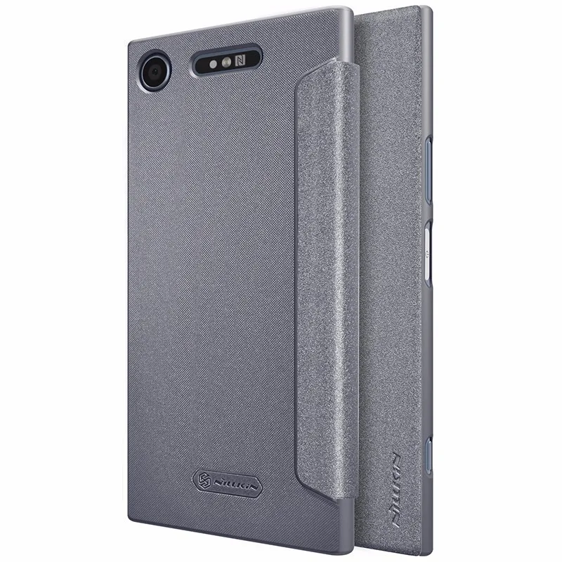 

Nillkin Flip Case For Sony Xperia XZ1 Sparkle Series Hard Plastic PU Leather Cover sFor Sony XZ1 Case