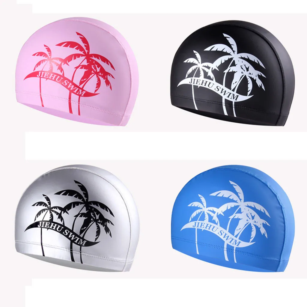 

2019 New Style Fashion Hot Women's Men's Bathing Hat Swimming Caps Silicone Swim Pool Hat for Adult Men Long Hair Women 5.20