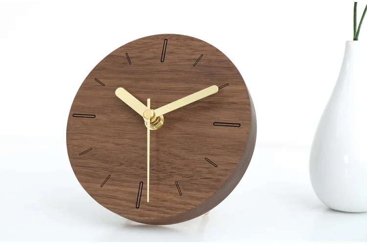 Модные минималистичные часы Креативный дизайн бесшумные декоративные маятниковые часы из цельного дерева будильник для спальни украшения