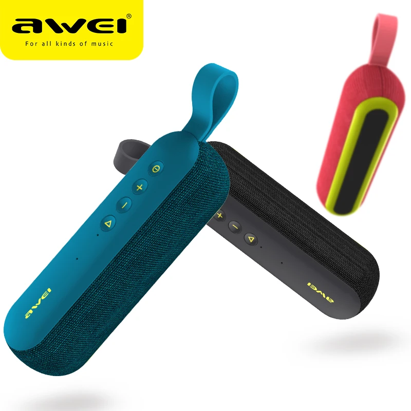 

AWEI Bluetooth Speaker Portable Wireless Speaker 3D Stereo Music Surround Hifi Outdoor Speaker Loudspeakers Support TF AUX USB