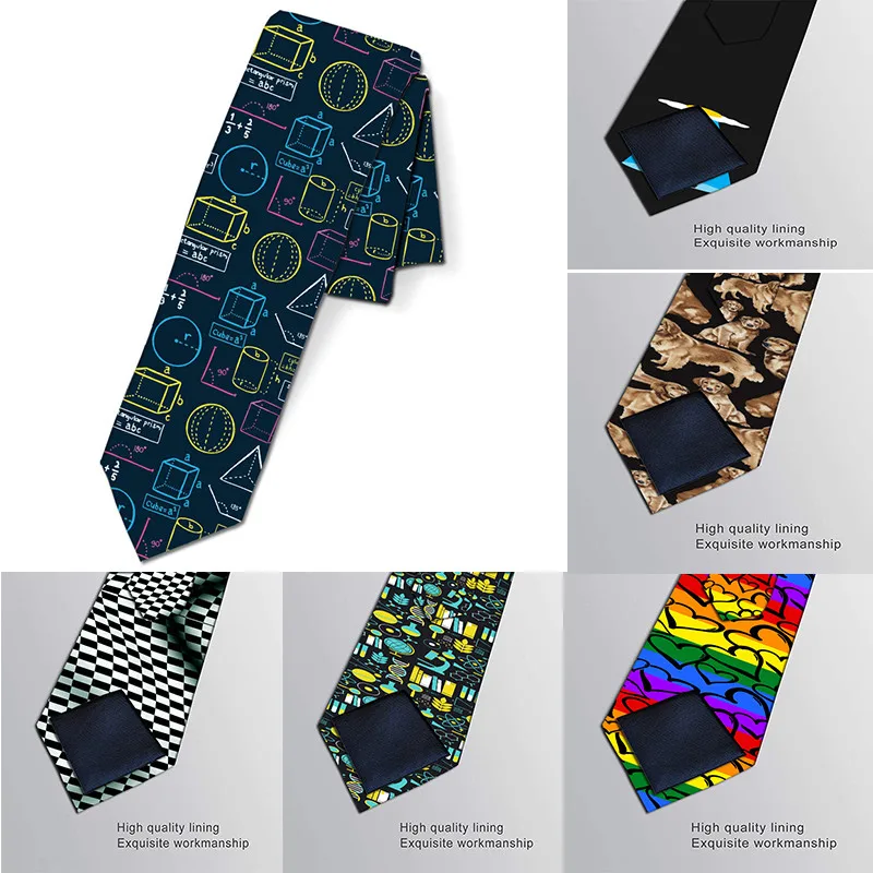 

Fashion Ties for Men Polyester 8cm Tie Gravatas Neckties for Men Party Skinny Tie Casual Printed Neck Ties Neckwear 6JQ-LD38