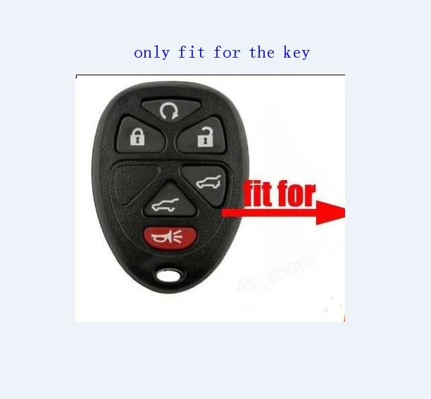 Силиконовый чехол для ключей от машины Набор чехлов для Chevrolet tahoe yukon suburban для GMC для Cadillac для buick 6 Кнопка чехол для ключа