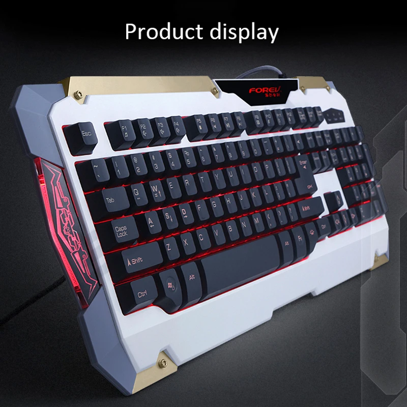 104 Ключи Usb Проводная Клавиатура Gaming Дыхание Подсветка Gamer PC Механическая Со