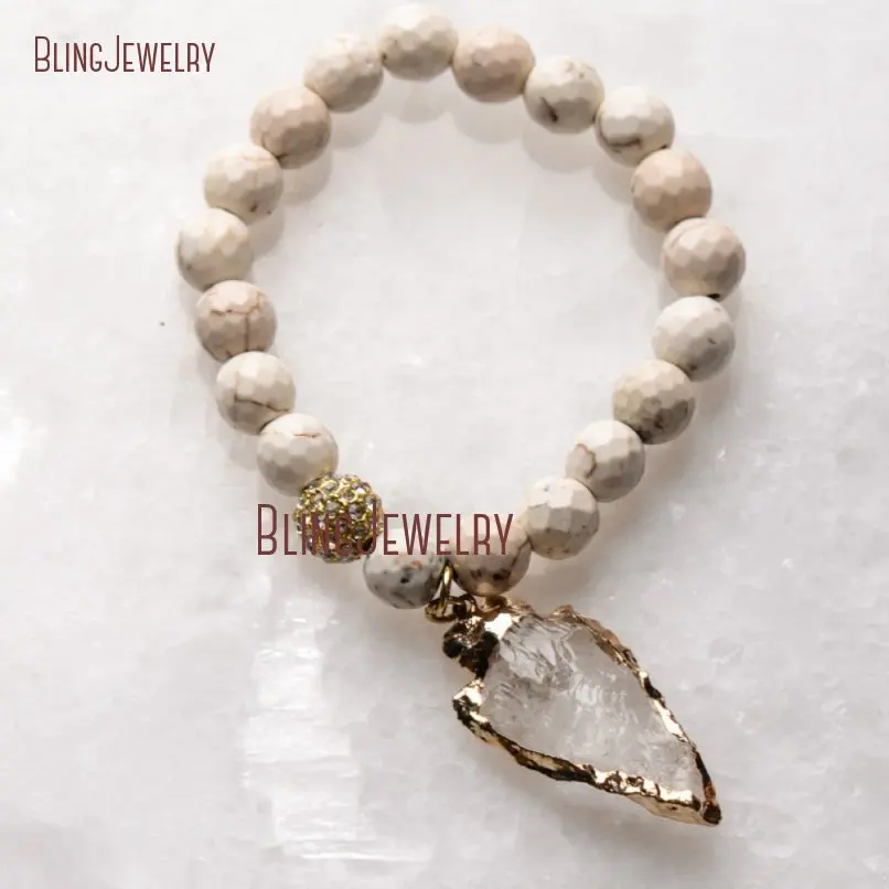 20181201-BM17426-Latest  Arrowhead Clear Crystal Bracelet On Sale_25