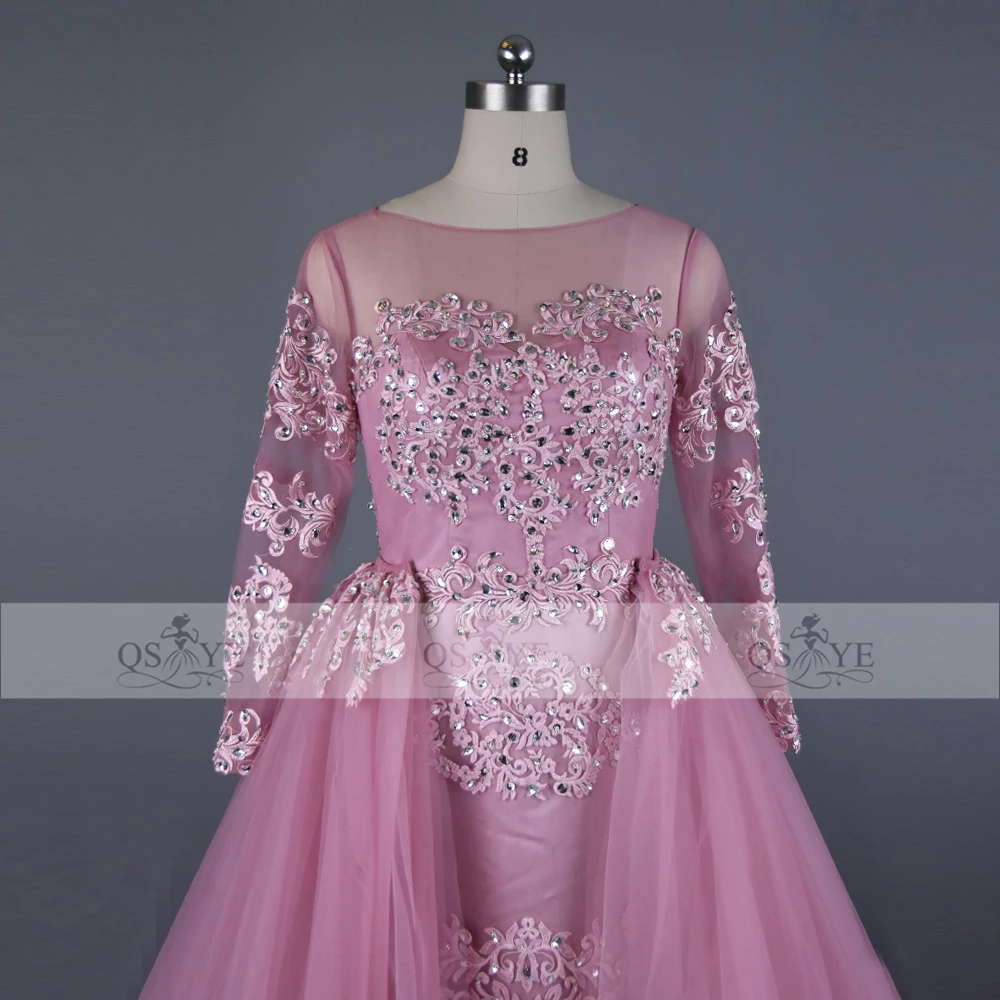 Vestido de festa розовые винтажные вечерние платья 2017 настоящая картина серебряное