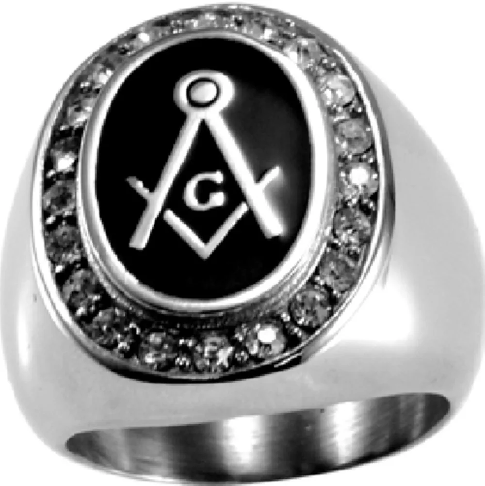 Freemason Stainless Steel Ring size 10