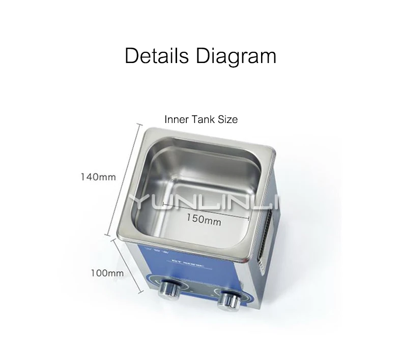 Небольшая ультразвуковая машина для очистки лабораторных инструментов, машина для очистки труб GTSONIC-P2
