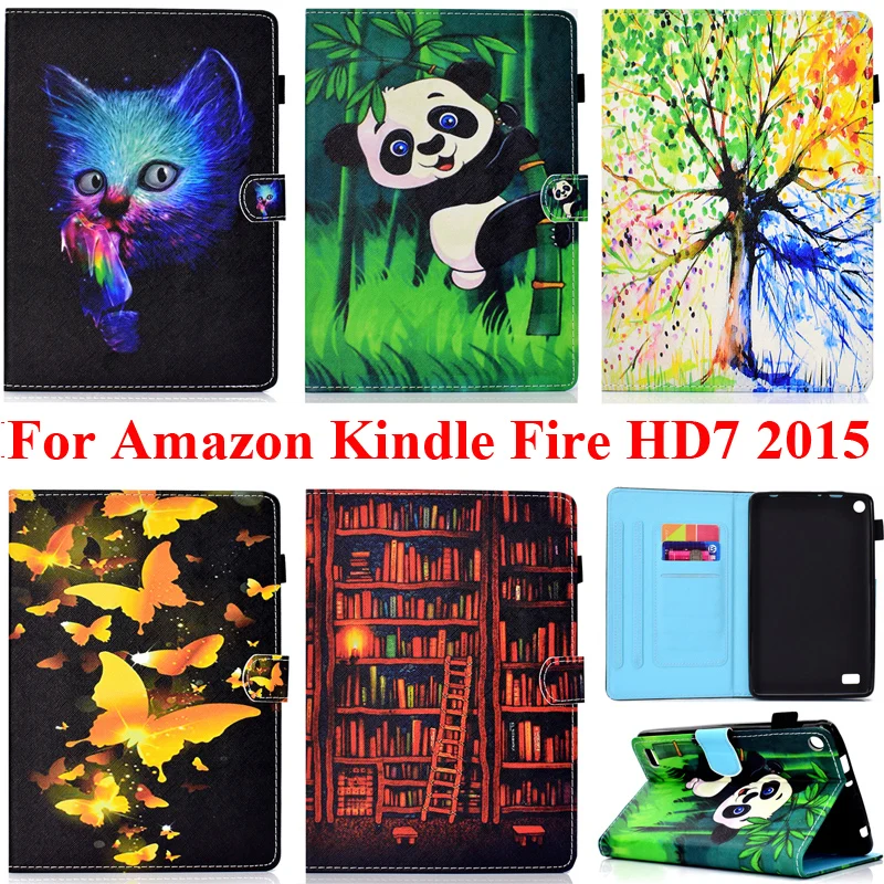 Защитный чехол для Amazon Fire HD7 2015 2017 с карманом карт и защитой от ударов падений 7