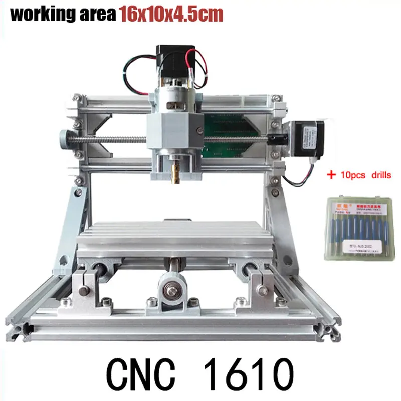 Мини-станок с ЧПУ 1610 GRBL control Diy Рабочая площадь 16x10x4 5 см 3-осевой фрезерный станок