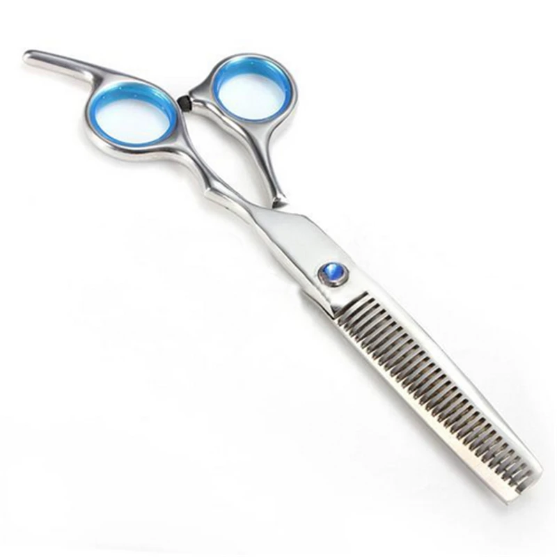 Высокое качество салон Pro DIY Парикмахерская Стрижка волос обычные/филировочные ножницы парикмахерские ножницы - Цвет: Blue Thinnig