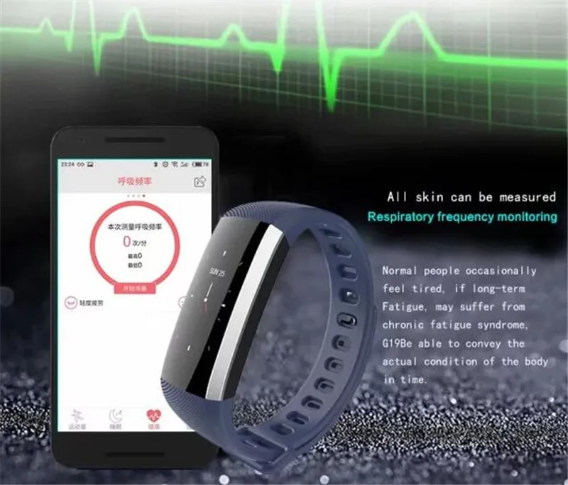 G19 Смарт часы мониторинг сердечного ритма ЭКГ пожилых здоровья водонепроницаемые часы спортивный браслет