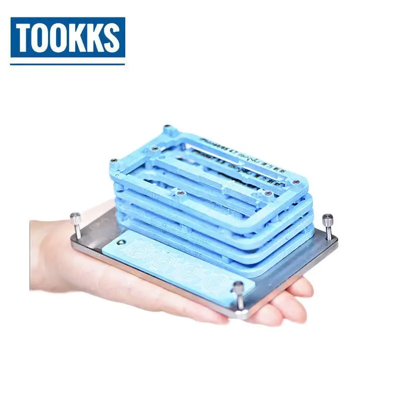 

6pcs/set 6 in 1 Universal Metal PCB Board Holder Logic Board Clamps Fixture Work Station for iPhone 6 6S 7 Fix mold