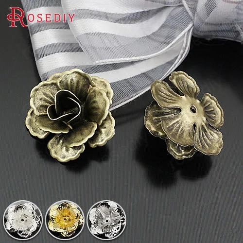 20 шт. бронзовые шапочки для бусин 21 х10 мм|fashion flower|flower accessoriesflower fashion design |