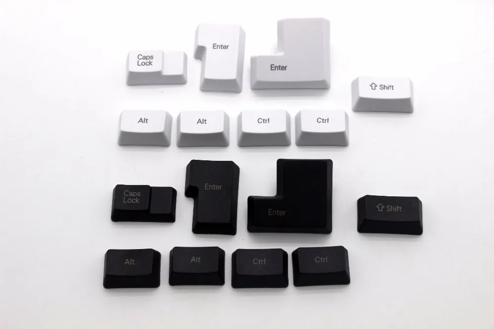 OEM профиль белый черный толстый PBT чистый Печатный специальный набор ключей для