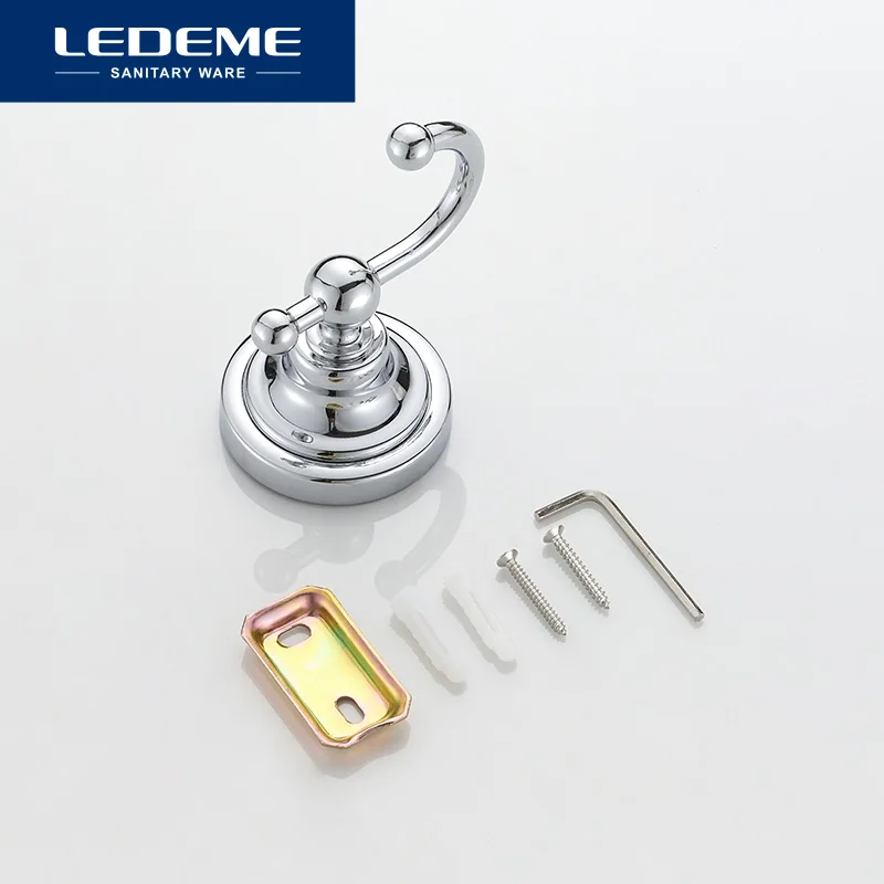 LEDEME настенный крючок сумка Hat вешалка Сельский Нержавеющая сталь крючки Chrome