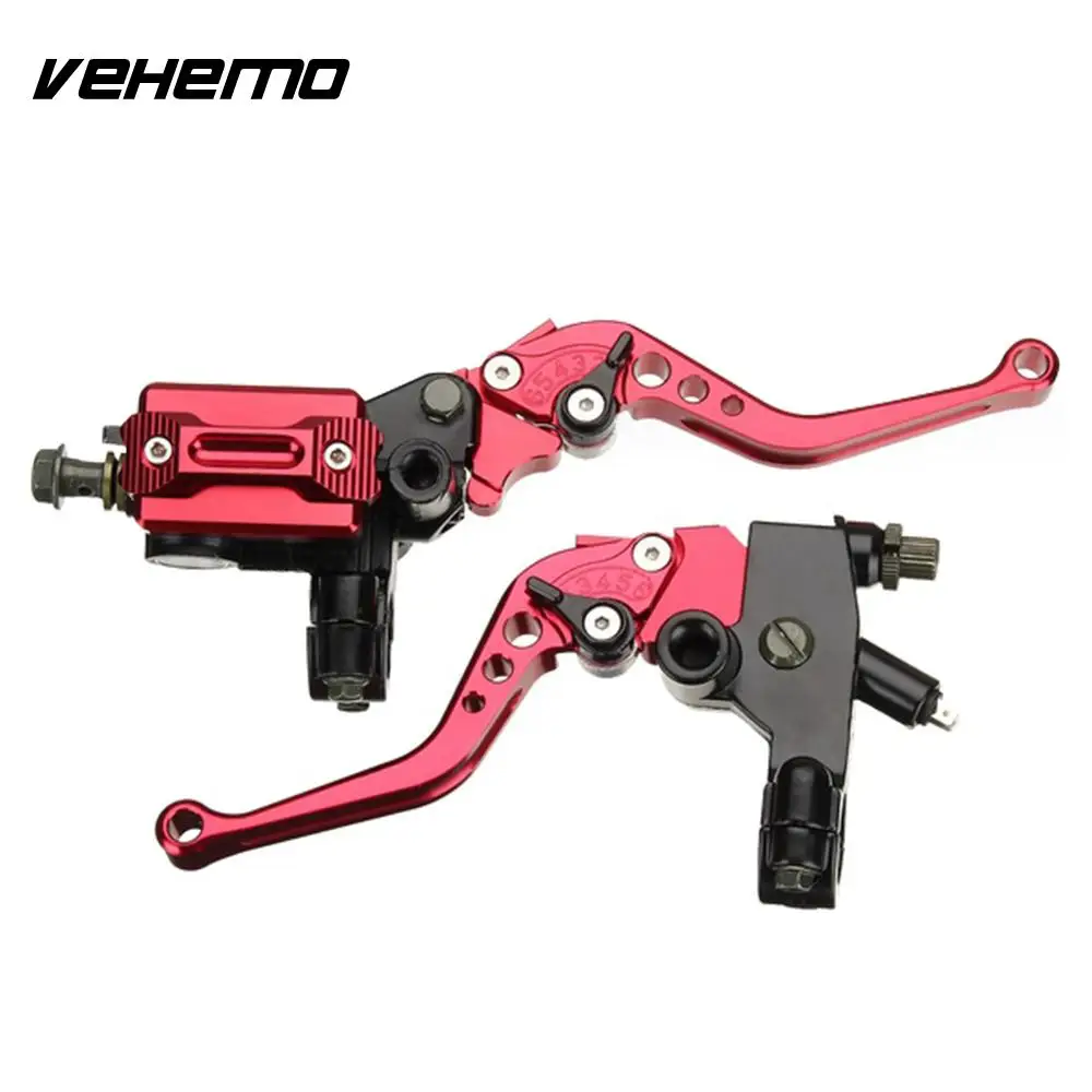 

Vehemo 1 Pair Brake Levers Dirt Bike Clutch Handle Fluid Reservoir Brake Clutch for Cable Clutch Street Bike Master Cylinder