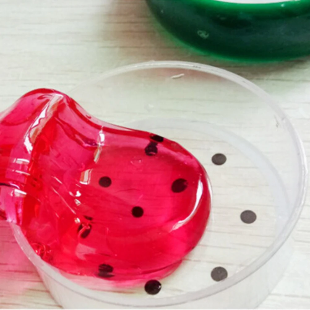 

6*6*cm Crystal Fruit Magnetic Colored Clay Mud Intelligent Hand Gum slime Plasticine Rubber Mud Playdough Gift DIY
