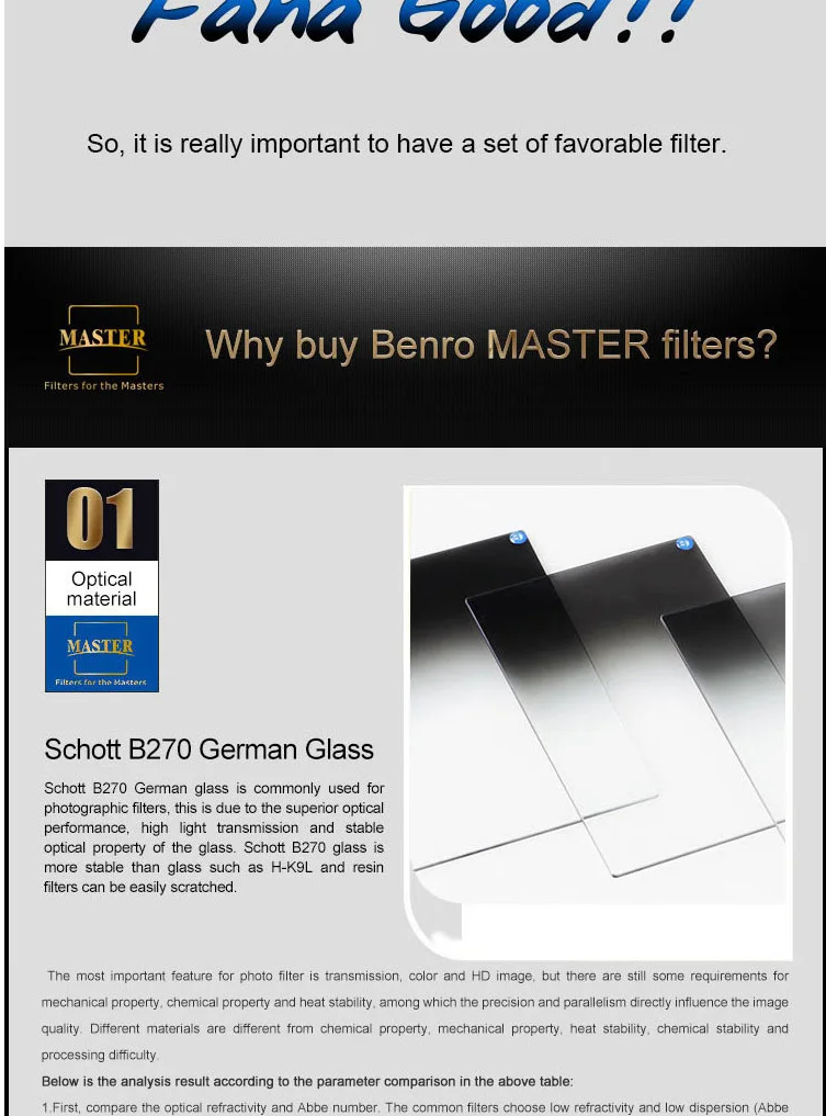 Benro Master 100x150 мм Обратный GND4 GND8 GND0.6 GND0.9 квадратный фильтр, профессиональный градиент нейтральной плотности HD Оптическое стекло