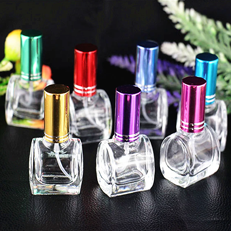 Sdreefge 1PCS Transparent Glass 10ml Parfume Bottle Travel Refillable Bottles Cosmetics Cylinder Atomizer For Perfume | Красота и
