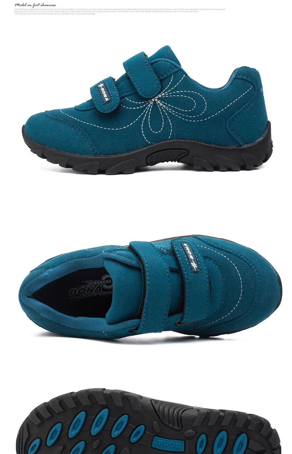 Bona New Arrival Hot Estilo Casual Meninas Calçados Hook & Loop Calçados Infantis Confortáveis Tênis Meninas Luz Suave Frete Grátis 14 meninas tênis luz suave frete grátis