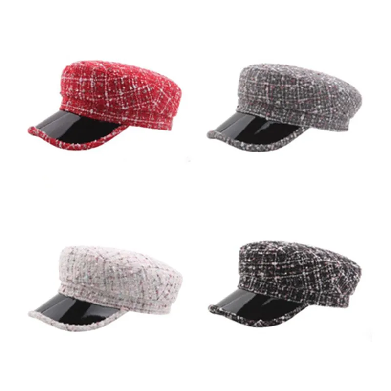 Fashion Plaid Winter Army Cap