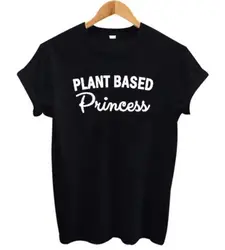 Женские футболки смешные изделия из хлопка футболка унисекс лозунг забавные Молодежные футболки веганские футболки принцессы с буквенным