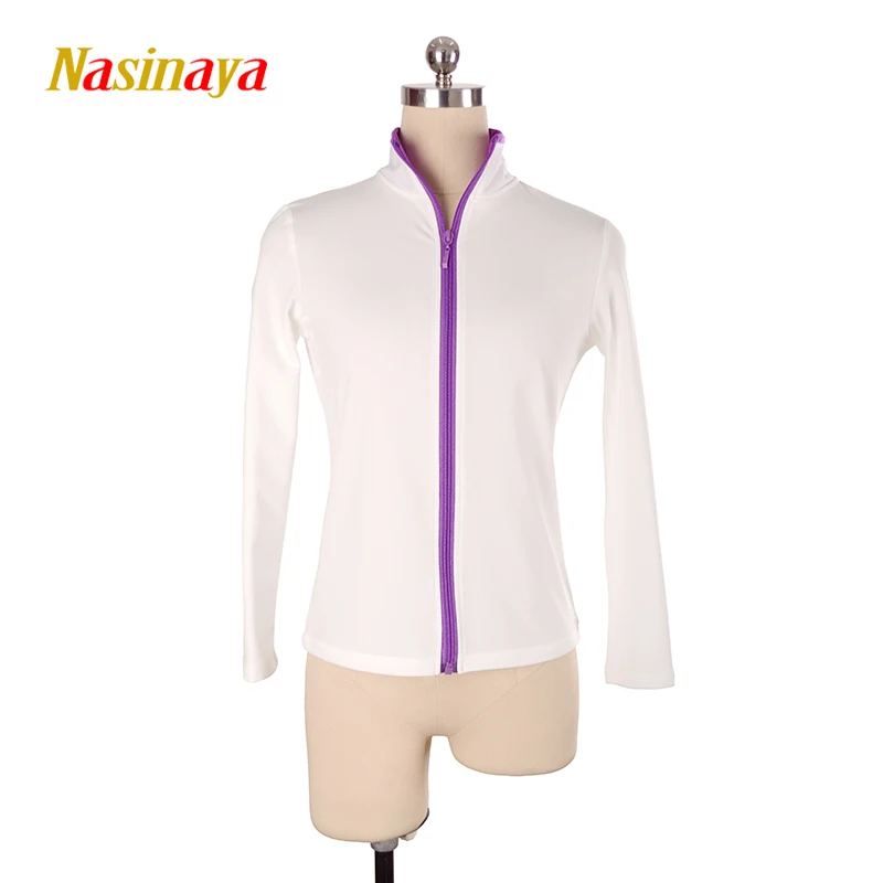 Figure Skating Jacket Zippered Tops For Girl Women Training Competition Patinaje Ice Skating