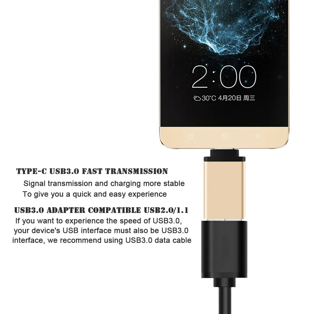 Robotsky USB 3,1 type C к USB 3,0 конвертер usb type-C OTG адаптер для Chromebook Macbook huawei P9 Xiaomi 4C Nexus 5X6 P LG G5