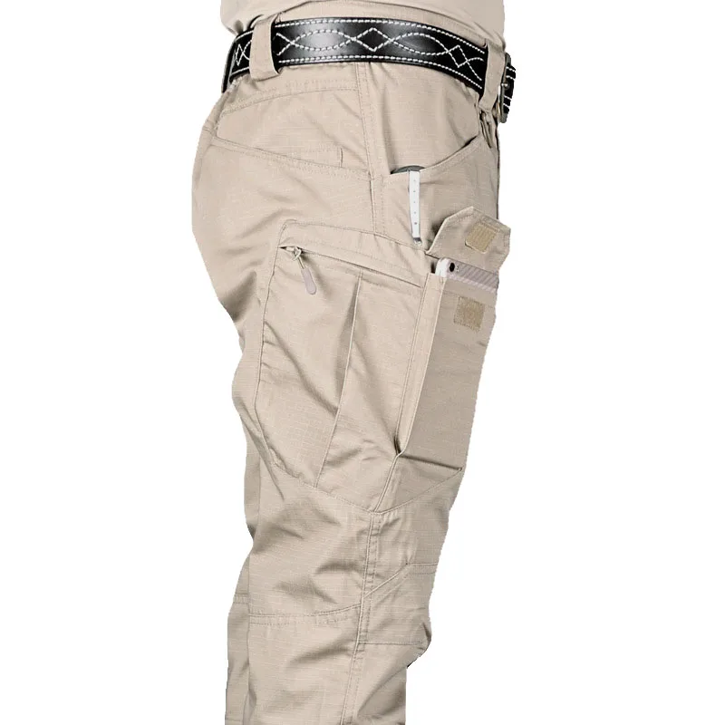  New Mens Tactical Pants Multiple Pocket Elasticity Military Urban Commuter Tacitcal Trousers Men Sl