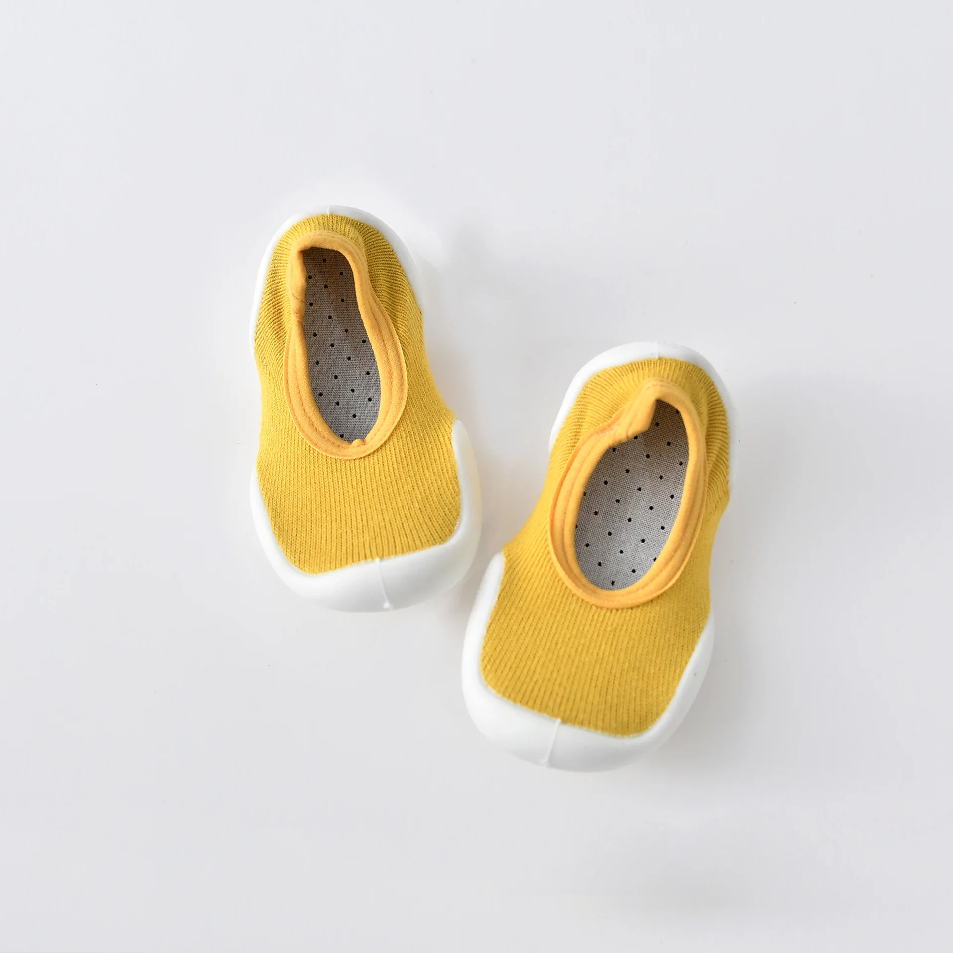 Детская обувь; противоскользящий для улицы обувь для мальчиков и девочек; Мягкие резиновые подошвы; обувь для малышей; хлопковые носки для новорожденных - Цвет: Сиренево-синего цвета