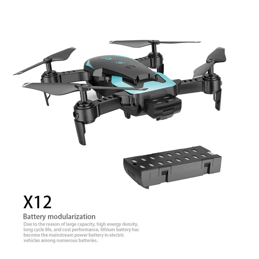 X12 4CH RC складной Дрон с 0.3MP камерой HD мини Квадрокоптер высота удержания Wifi