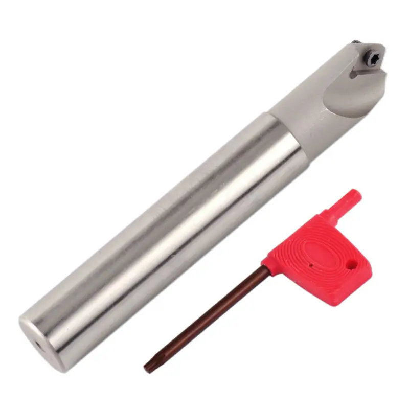 

Ordinary Milling Machines Accessories Centering Chamfering Tool Holder End Mill With Screw +T15 Wrench +10pcs Milling Insert