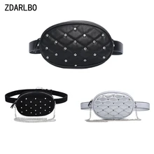 Высокое качество, Женская поясная сумка, искусственная кожа, бархат, пояс, сумки через плечо, блестящие стразы, банан, удобная нагрудная сумка