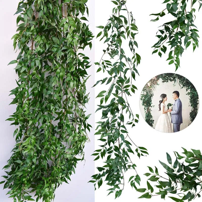 

Simulation Artificial Willow Rattan 1.7m Faux Vine Wicker Decoration for Wedding Party Home KM88