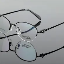 52-17-138 прогрессивная мульти-фокусным модные женские туфли Элегантный Половина обода видеть рядом далеко Розовый и красный цвет для чтения Пресбиопия очки ZJH320