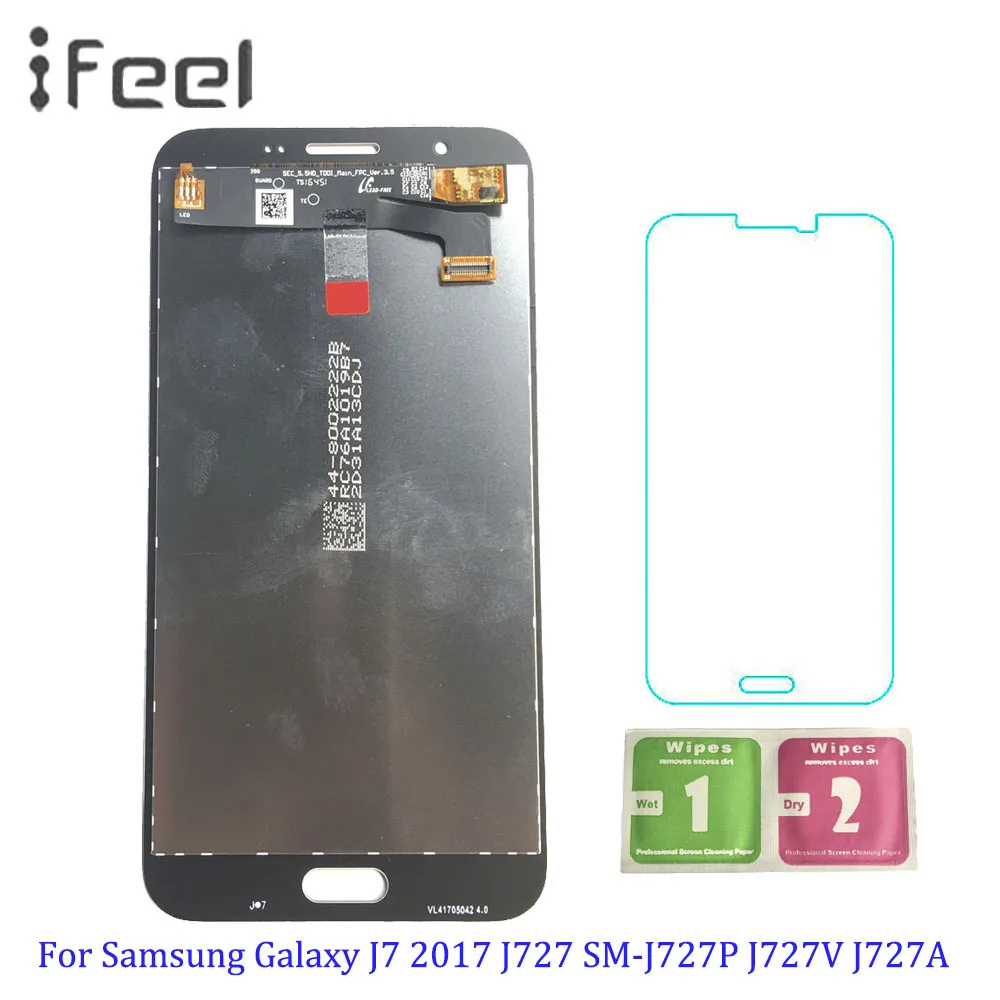 

AMOLED Phone LCDs For Samsung Galaxy J7 2017 J727 SM-J727P J727V J727A LCD Display Touch Screen Panel Digitizer Assembly