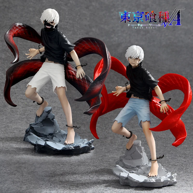 

PVC Limited Edition of Collectibles Gift Tokyo Ghoul Action Figure Anime Mask Ken Kaneki Melanism Model Toy 22cm