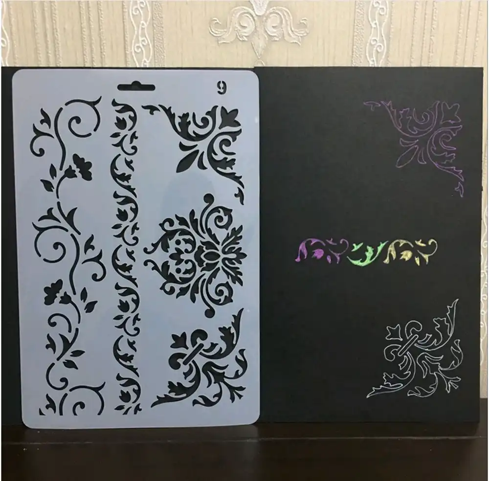 Eno Tebrik Duvar Sablonlar Sinir Stencil Desen Yeniden