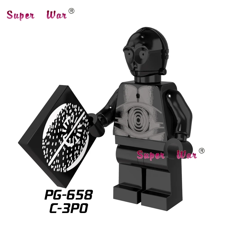 

1PCS star wars superhero Death Star Droid C-3PO SW212 building blocks action sets model bricks toys for children