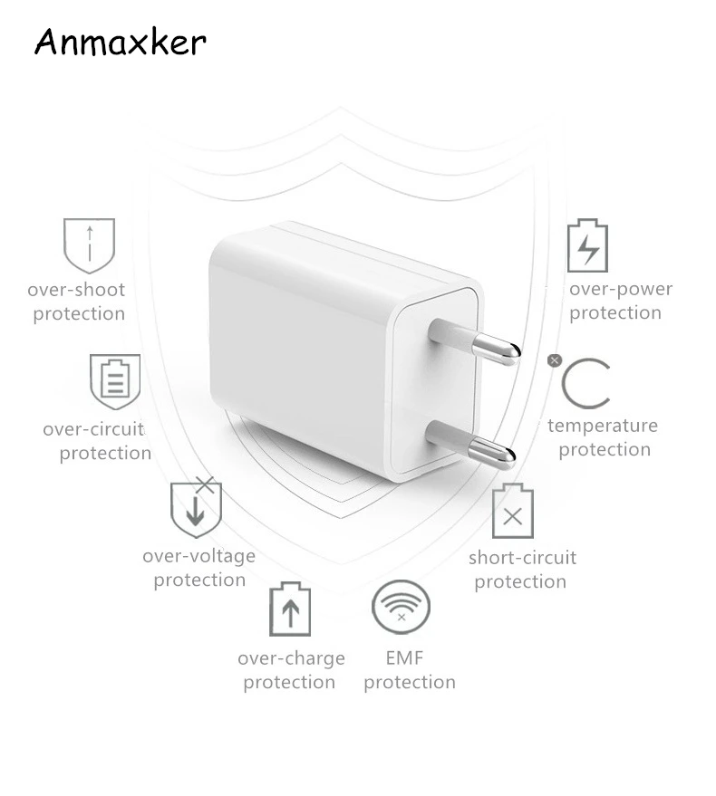 

Wall USB Charger EU Plug 5V1A Fast Charging For iphone 4/4s/5/5c/5s/SE/6/6s/6 plus Mobile Phone Charger Power Adapter