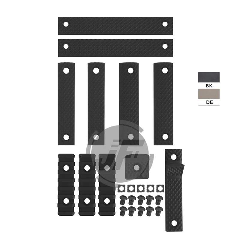 

Tactical Picatinny Rail Cover Kit Handguard Protector with Rail Section 8-Rib Handstop for KAC URX III 3.1 Rail System