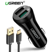 Ugreen 3A font b Car b font font b Charger b font 18W Quick Charge 3
