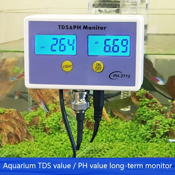 

Aquarium water quality test TDS value / PH value long-term monitor fish tank pH tester aquarium pH meter