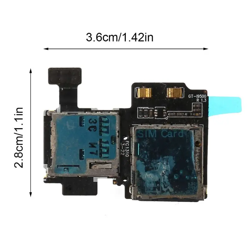 Микро-лоток для карт SD sim-держатель, слот для чтения гибкий кабель для Samsung Galaxy S4 i9500 i9505