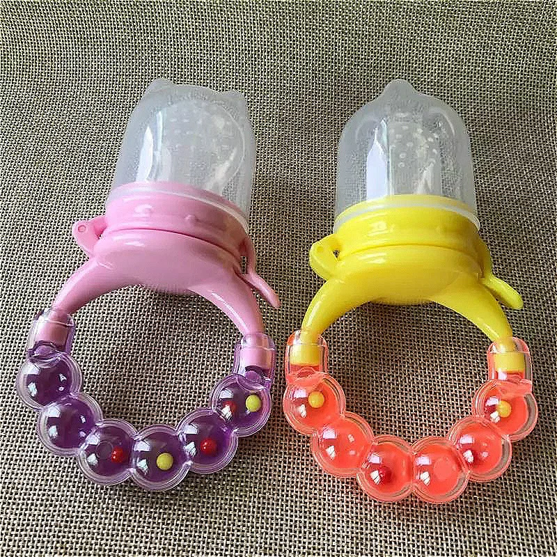 

10pcs Baby Pacifier Fruit And Vegetables Bite Happy Bags there was a noise pacifier S M L