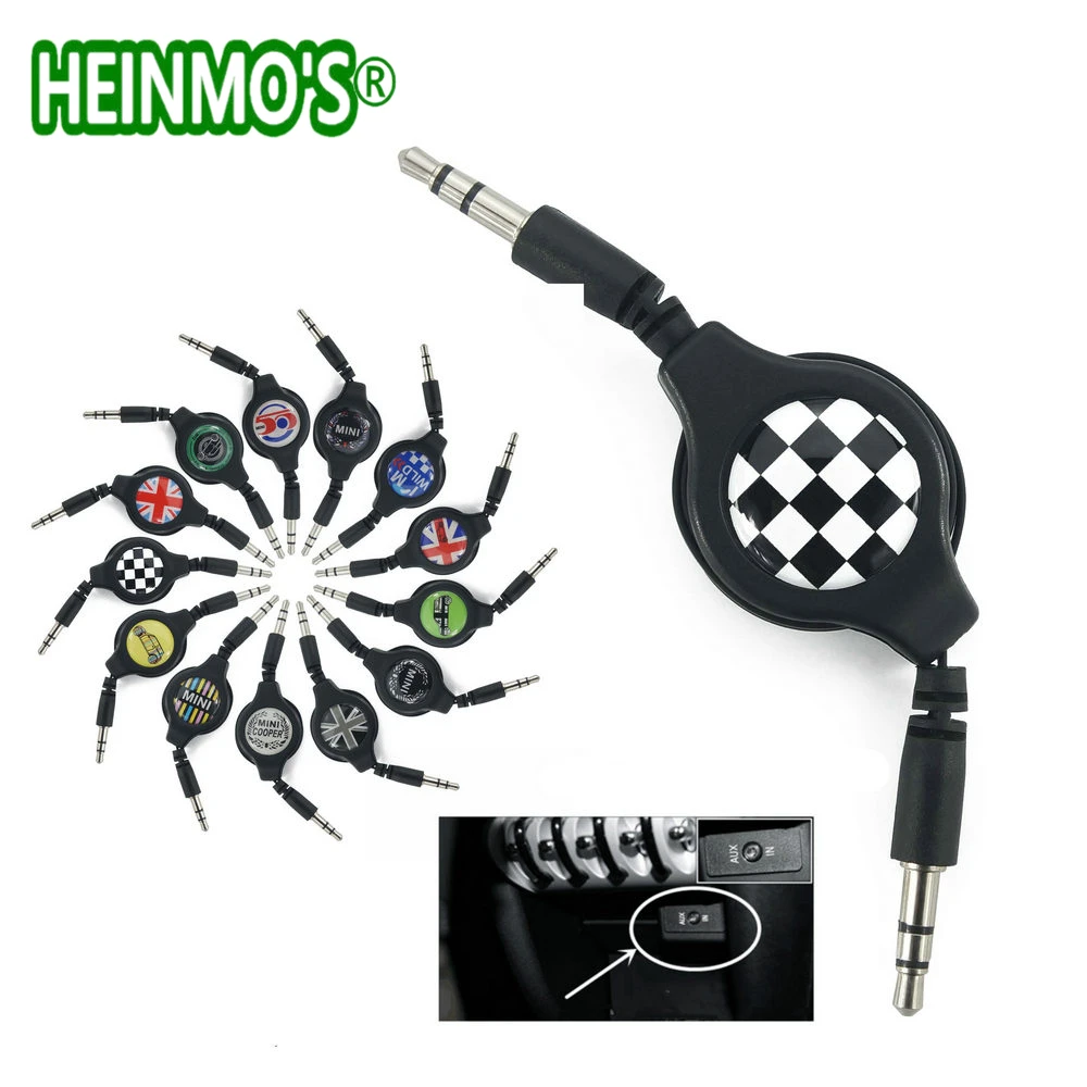 3.5mm 80cm Car AUX Audio Cable Wire Line For MINI Cooper One S JCW Countryman Clubman R55 R56 R57 R58 R59 R60 R61 F55 F56 F60 (11)